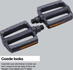 BBB Cycling SteadyRider Fietspedalen - Rubber Antislip - Stadsfiets & E-bike - Met Reflector - Zwart - BPD-44 -Fietswereld Verkoop 1200x1152 7