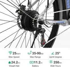 HITWAY Elektrische Fiets, 26 Inch, 250 W Motor, Li-batterij 36 V/11,2 Ah Ebike, Shimano 7 Versnellingen, Tot 35-90 Km -Fietswereld Verkoop 1200x1153 1