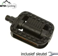 Fiets Pedalen Inclusief Bevestiging Gereedschap - Anti Slip - Trappers Voor Fiets Met Reflector - 14.2mm Schroefdraad - 9/16 Inch -Zwart -Fietswereld Verkoop 1200x1155 4