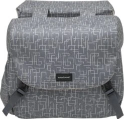 New Looxs Ivy Mondi Joy Dubbele Fietstas MIK - 38 Liter - Grijs -Fietswereld Verkoop 1200x1157 1