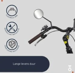 Fietsspiegel - Fietsspiegel EBike - Achteruitkijkspiegel - Flexibel - Flexibele Arm - Universele Verstelbare Fietsspiegel-Fiets Spiegel - Fietsspiegel Op Stuur - Electrische Fiets - -Fietswereld Verkoop 1200x1161 6