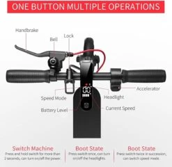 Suotu Elektrische Step R6 - 8.5" Wielen - 25km/u - 25 Bereik - Instelbaar Snelheid Via APP - Zwart -Fietswereld Verkoop 1200x1164 13