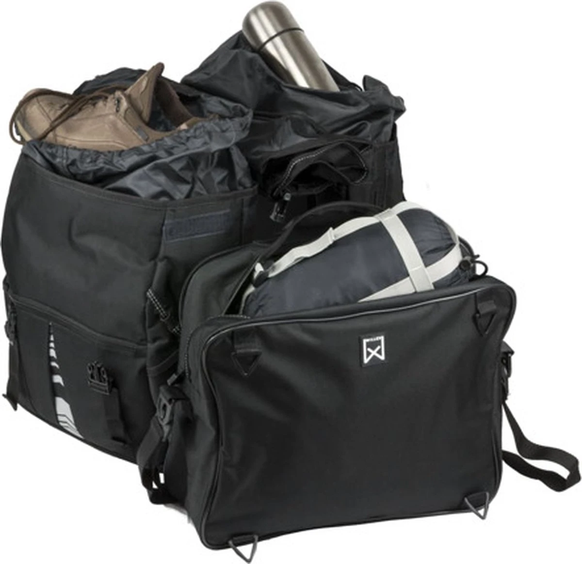 Willex Bagagetas XL 1200 - Dubbele Fietstas - 65 Liter - Zwart 8 Willex Bagagetas XL 1200 - Dubbele Fietstas - 65 Liter - Zwart - Afbeelding 6
