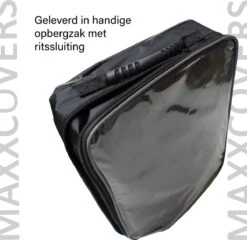 Maxxcovers Cargo Bakfietshoes - Voor 2-wielers Met Regentent Huif - Waterdicht - Zwart -Fietswereld Verkoop 1200x1165 1