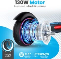 Stay-on Kes 1 Zwart - Elektrische Step Voor Kinderen Met Bluetooth Speaker En Led Color Lights - Met Nederlandse Handleiding -Fietswereld Verkoop 1200x1167 7