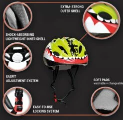 Skullcap By CAPITAL SPORTS Kinderfietshelm - Fietshelm Voor Kinderen 2-7 Jaar - Microshell Buitenschaal Van Polycarbonaat - 12 Luchtopeningen -Fietswereld Verkoop 1200x1169