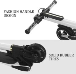 * SUPERDEAL * Techno LITE - Elektrische Step - Super Lichtgewicht - 23 Km/u - 3 Rijstanden - Opvouwbaar - Met LED Verlichting Voor & Achter - Wit -Fietswereld Verkoop 1200x1170 9