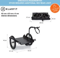 Cargo Bull Travel Aanhangwagen 40kg Fietsaanhanger Zwart/hout -Fietswereld Verkoop 1200x1171 6