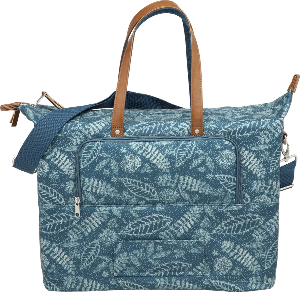 New Looxs Tendo Forest Enkele Fietstas Laptoptas Shopper - 15 Inch Laptopvak - 21 Liter - Blauw 5 New Looxs Tendo Forest Enkele Fietstas Laptoptas Shopper - 15 Inch Laptopvak - 21 Liter - Blauw - Afbeelding 3
