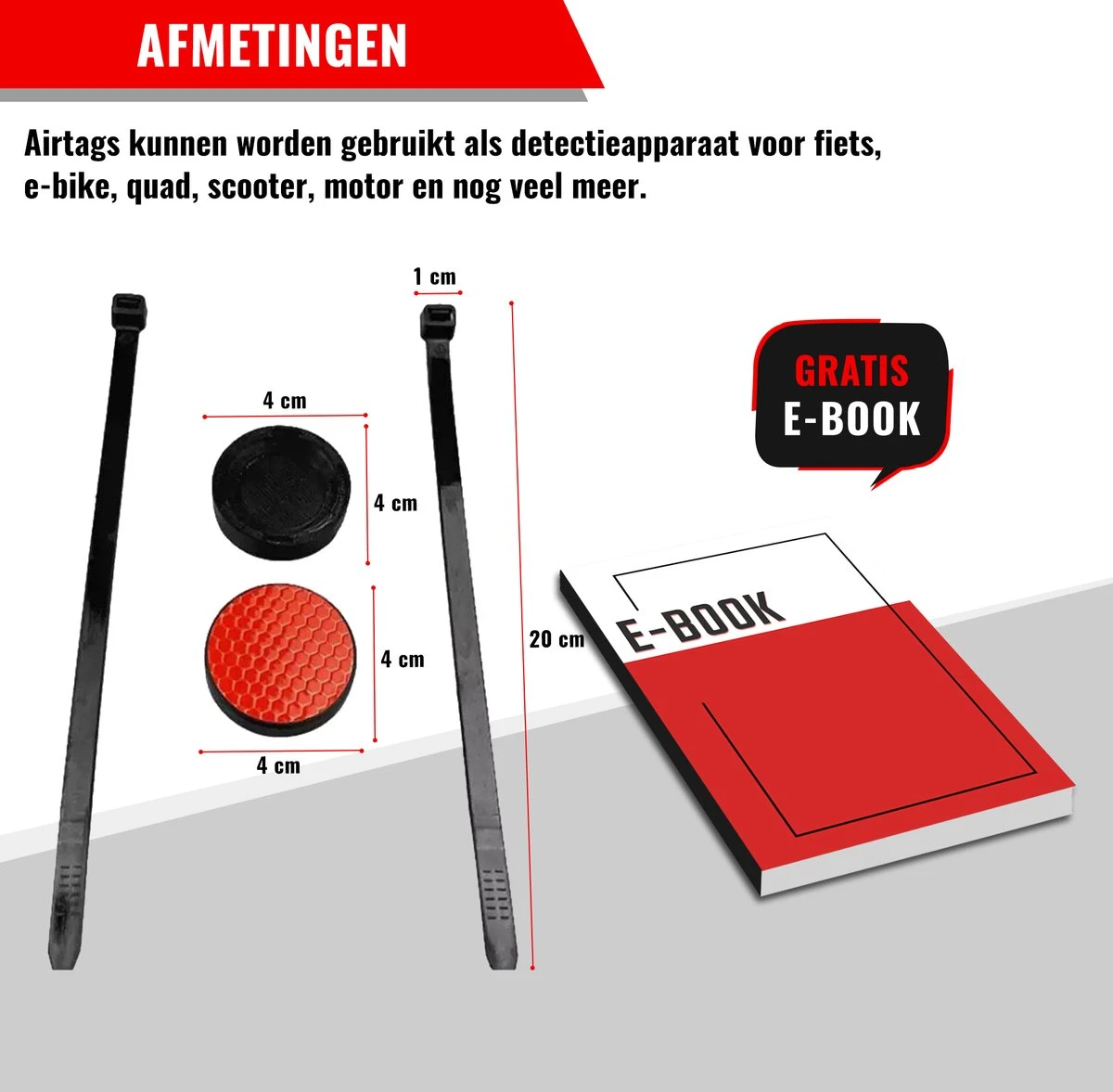 Airtag Bike Mount Compatibel Met Apple AirTag Fietsmontage Reflector Antidiefstal Tracering Zwart Montagegereedschap Fiets AppleAirtag AirTag Fiets 7 Airtag Bike Mount Compatibel Met Apple AirTag Fietsmontage Reflector Antidiefstal Tracering Zwart Montagegereedschap Fiets AppleAirtag AirTag Fiets - Afbeelding 5