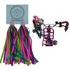 Entergoods® Stuurslingers - Fiets Versiering Kinderen - Stuurversiering Slingers - Handvat Streamers Voor Meisjes - Streamers Voor Jongens - Paars Groen Roze Franjes - 2 Stuks - 24 CM - Stuurslingers Voor Kinderfiets -Fietswereld Verkoop 1200x1184 6