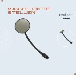 Fietsspiegel - Fietsspiegel EBike - Achteruitkijkspiegel - Flexibel - Flexibele Arm - Universele Verstelbare Fietsspiegel-Fiets Spiegel - Fietsspiegel Op Stuur - Electrische Fiets - -Fietswereld Verkoop 1200x1184 9