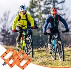Zacro Fietspedalen - Nylon Antislip Mountainbike Pedalen - Platformpedalen - 9/16 - 2 Lagers - Antislip Waterdicht Anti Stof - Oranje -Fietswereld Verkoop 1200x1190 5
