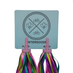 Entergoods® Stuurslingers - Fiets Versiering Kinderen - Stuurversiering Slingers - Handvat Streamers Voor Meisjes - Streamers Voor Jongens - Paars Groen Roze Franjes - 2 Stuks - 24 CM - Stuurslingers Voor Kinderfiets -Fietswereld Verkoop 1200x1193 3