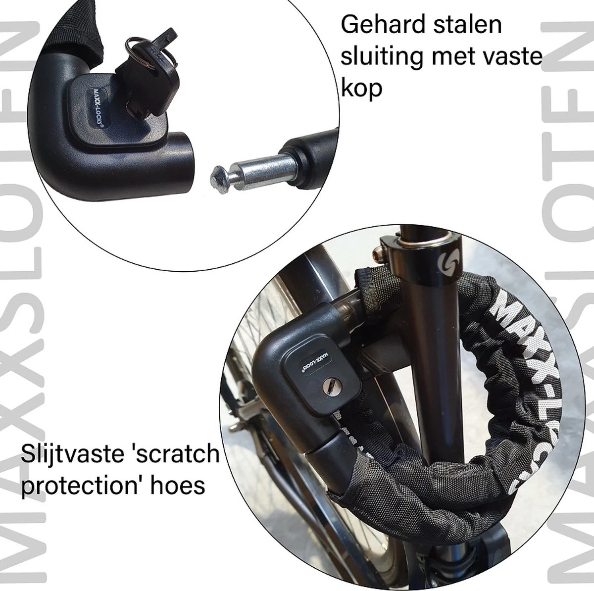 Maxx-Locks Bulls Kettingslot - Solid Pantserslot Uit Gehard Staal - Gebruik Slot Lock Motor Scooter Fiets Motorslot Scooterslot - Alternatief Voor Ketting Ringslot Cijferslot Kabelslot Beugelslot - Lengte 100CM Dikte 8MM - Zwart 14 Maxx-Locks Bulls Kettingslot - Solid Pantserslot Uit Gehard Staal - Gebruik Slot Lock Motor Scooter Fiets Motorslot Scooterslot - Alternatief Voor Ketting Ringslot Cijferslot Kabelslot Beugelslot - Lengte 100CM Dikte 8MM - Zwart - Afbeelding 12