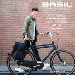 Basil Flex Fietsrugzak - Enkele Fietstas - 17 Liter - Zwart -Fietswereld Verkoop 1200x1198 1