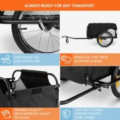 Mountee Rijwielaanhanger Trekker 130l 60kg Stalen Buis 11 Mountee Rijwielaanhanger Trekker 130l 60kg Stalen Buis -Fietswereld Verkoop 1200x1199 5