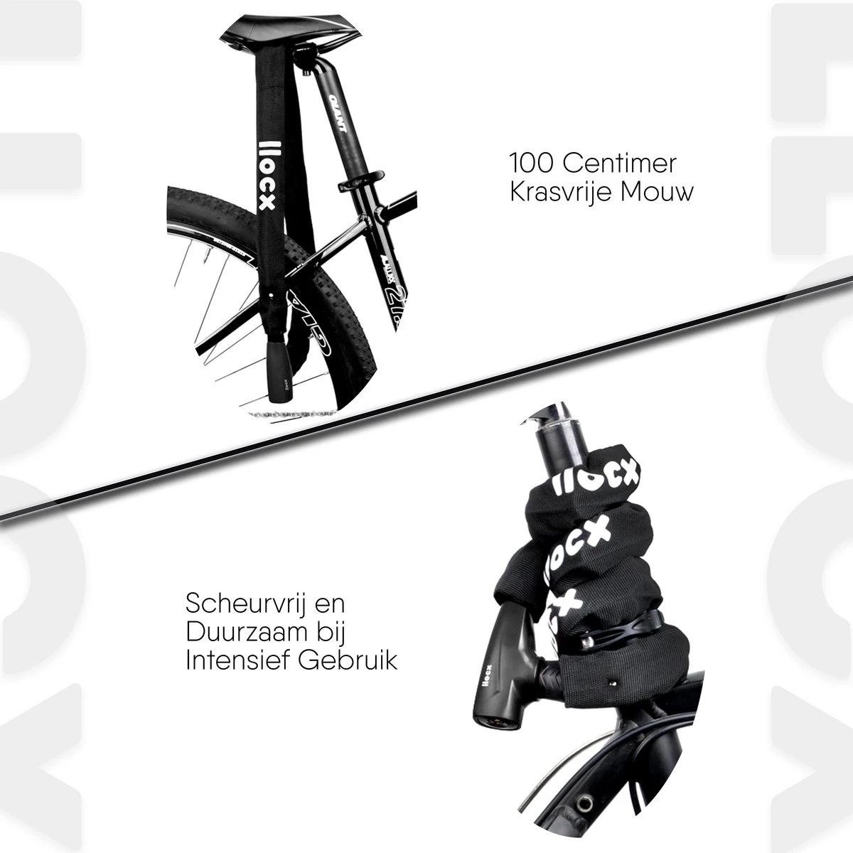 LLOCX Fiets Kettingslot Van 1 Meter + 2 Sleutels – 6mm Roestvrij Aluminium – Sluiten Zonder Sleutel – Insteekslot Met Zwarte Kliksluiting – Krasvrije & Scheurvrije Sleeve 8 LLOCX Fiets Kettingslot Van 1 Meter + 2 Sleutels – 6mm Roestvrij Aluminium – Sluiten Zonder Sleutel – Insteekslot Met Zwarte Kliksluiting – Krasvrije & Scheurvrije Sleeve - Afbeelding 6