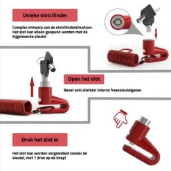 JAXY Schijfremslot - Fiets Slot - Elektrische Step Slot - Remschijfslot - Motorslot - Slot - Elektrische Step Accessoires - Slot Step - Remschijf Slot -Fietswereld Verkoop 1200x1200 156