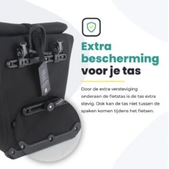 Voltano Luxe E-bike Fietstas 28L – Zwart – Pakaftas Met Laptop Vak – 100% Waterdicht - Met Gratis Schouderband -Fietswereld Verkoop 1200x1200 172