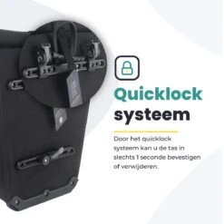 Voltano Luxe E-bike Fietstas 28L – Zwart – Pakaftas Met Laptop Vak – 100% Waterdicht - Met Gratis Schouderband -Fietswereld Verkoop 1200x1200 175