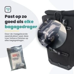 Voltano Luxe E-bike Fietstas 28L – Zwart – Pakaftas Met Laptop Vak – 100% Waterdicht - Met Gratis Schouderband -Fietswereld Verkoop 1200x1200 178