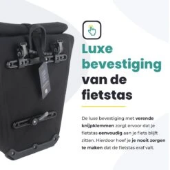 Voltano Luxe E-bike Fietstas 28L – Zwart – Pakaftas Met Laptop Vak – 100% Waterdicht - Met Gratis Schouderband -Fietswereld Verkoop 1200x1200 182