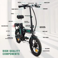 HITWAY Elektrische Fiets Met 36V 7.5Ah Verwijderbare Batterij, Bereik Tot 75 Km Lange Afstand Elektrische Fiets 16 Inch, 250W Achtermotor E-Citybike Holland Bike -Fietswereld Verkoop 1200x1200 19