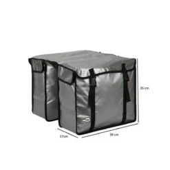 Lastpak Bisonyl Dubbele Fietstas - 46 L - Zilver -Fietswereld Verkoop 1200x1200 199