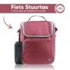 Bablue Stuurtas Fiets - Roze Fietstas - Met Regenhoes - Handig Te Bevestigen - Fietstas Enkel - Fietstas Stuur - Afneembaar - Stuurtas Fiets Waterproof - Schoudertas - Elektrische Fietsen - Stuurtas Met Smartphone Houder
