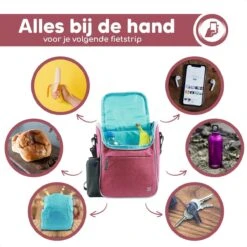 Bablue Stuurtas Fiets - Roze Fietstas - Met Regenhoes - Handig Te Bevestigen - Fietstas Enkel - Fietstas Stuur - Afneembaar - Stuurtas Fiets Waterproof - Schoudertas - Elektrische Fietsen - Stuurtas Met Smartphone Houder -Fietswereld Verkoop 1200x1200 215