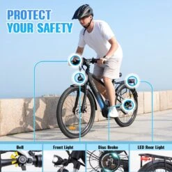 HITWAY 26" Elektrische Mountainbike, 35-70KM Power Assist-fietsen Voor Mannen En Vrouwen, 48V/7,5Ah/250W Krachtige E-bike 12 HITWAY 26" Elektrische Mountainbike, 35-70KM Power Assist-fietsen Voor Mannen En Vrouwen, 48V/7,5Ah/250W Krachtige E-bike -Fietswereld Verkoop 1200x1200 22