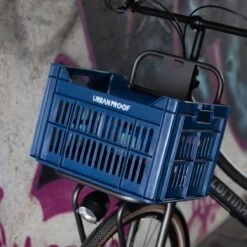 Gerecyclede Fietskrat Urban Proof 30 Liter - Donkerblauw -Fietswereld Verkoop 1200x1200 225