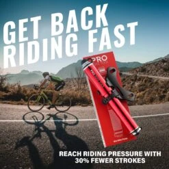 PRO BIKE TOOL Mini Luchtpomp Fiets, Fietspomp Voor Alle Ventielen (Presta & Schrader), Hoge Druk Tot 6,9 Bar / 100 PSI, Betrouwbare, Compacte & Lichtgewicht Framepomp, Pomp Voor Racefiets & Mountainbike. -Fietswereld Verkoop 1200x1200 252