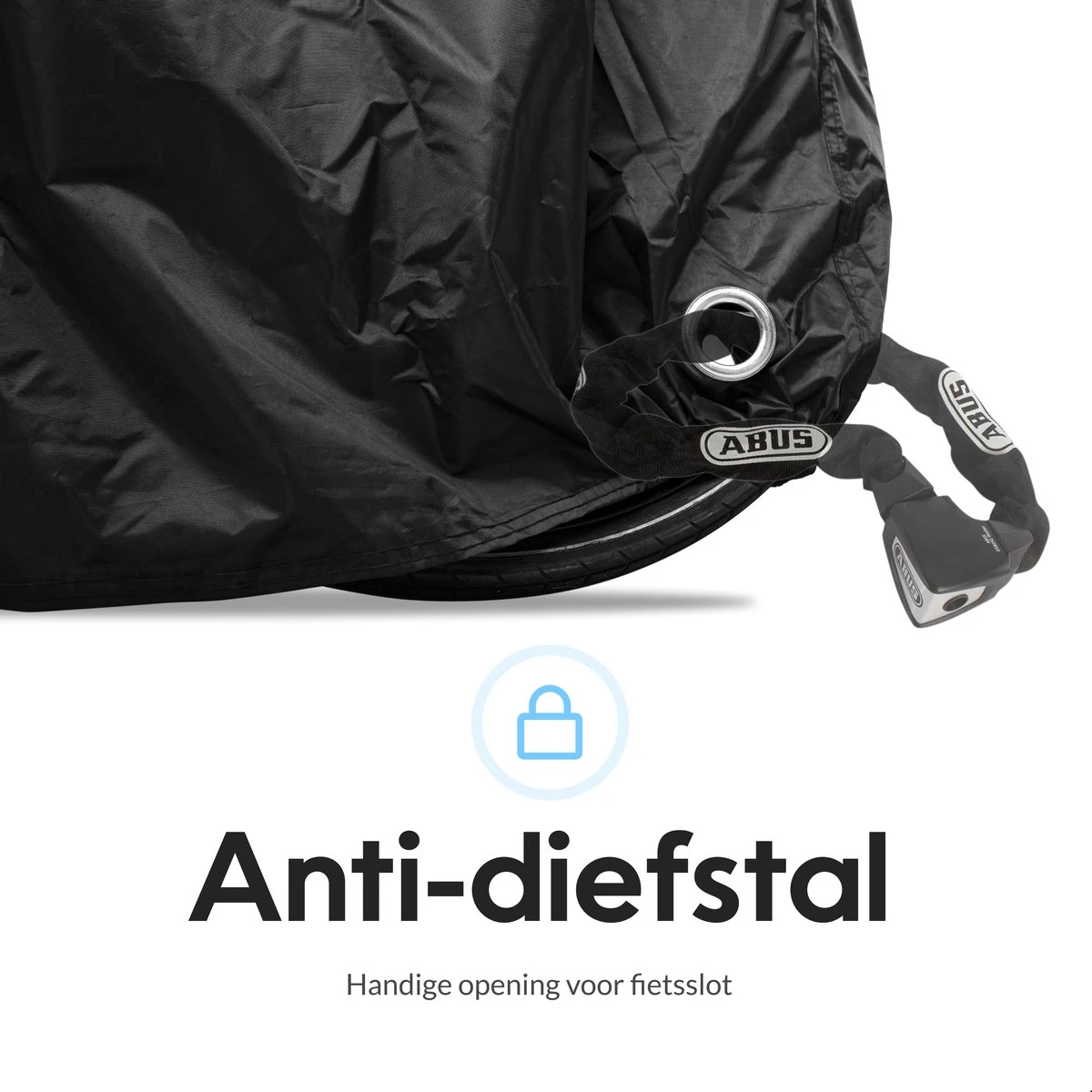 Dyken Fietshoes - Universele Fietsbeschermhoes - Waterdicht - Voor Fietsen En (kleine) Scooters - 300D Oxford - 1-2 Fietsen 6 Dyken Fietshoes - Universele Fietsbeschermhoes - Waterdicht - Voor Fietsen En (kleine) Scooters - 300D Oxford - 1-2 Fietsen - Afbeelding 4