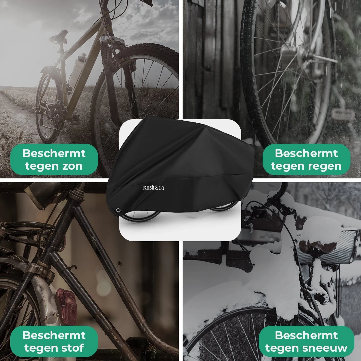 Merkloos Fietshoes Voor 2 Fietsen - Fietshoes Waterdicht - XL - Incl. Gratis Zakje & Zadelhoes 5 Merkloos Fietshoes Voor 2 Fietsen - Fietshoes Waterdicht - XL - Incl. Gratis Zakje & Zadelhoes - Afbeelding 3