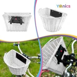 YUNICS Fietsmand - Rieten Fietsmand - Makkelijk Klik Systeem - 20 Liter - Wit -Fietswereld Verkoop 1200x1200 342