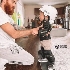 OutdoorMaster Helm Voor Kinderen – Fietselm Kinderen – SkateHelm Kindren – Sporthelm – Jongens – Meisjes – Wit – Maat M (52-56) -Fietswereld Verkoop 1200x1200 377