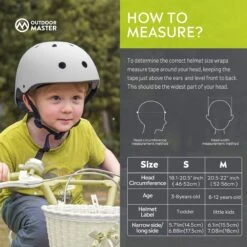 OutdoorMaster Helm Voor Kinderen – Fietselm Kinderen – SkateHelm Kindren – Sporthelm – Jongens – Meisjes – Wit – Maat M (52-56) -Fietswereld Verkoop 1200x1200 380