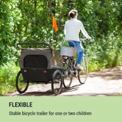 Klarfit Kiddy King Fietskar Voor Kinderen - Fietsaanhanger Voor 1 Tot 2 Kinderen Vanaf 12 Maanden - Joggerbuggy - Met Gaas En Regehoes - Inclusief Opbergruimte -Fietswereld Verkoop 1200x1200 412