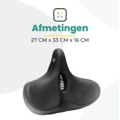 Voltano City XXXL Fietszadel Met Uitsparing – Unisex Extra Breed Fietszadel – Tegen Zadelpijn – 100% Waterdicht – Incl. Gratis Zadelstrop - Zwart 16 Voltano City XXXL Fietszadel Met Uitsparing – Unisex Extra Breed Fietszadel – Tegen Zadelpijn – 100% Waterdicht – Incl. Gratis Zadelstrop - Zwart -Fietswereld Verkoop 1200x1200 467