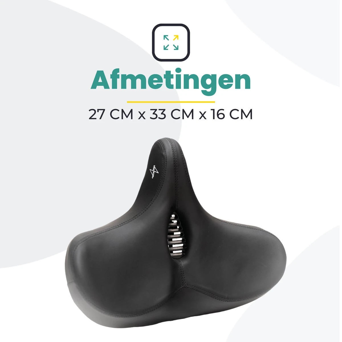 Voltano City XXXL Fietszadel Met Uitsparing – Unisex Extra Breed Fietszadel – Tegen Zadelpijn – 100% Waterdicht – Incl. Gratis Zadelstrop - Zwart 7 Voltano City XXXL Fietszadel Met Uitsparing – Unisex Extra Breed Fietszadel – Tegen Zadelpijn – 100% Waterdicht – Incl. Gratis Zadelstrop - Zwart - Afbeelding 5