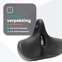 Voltano City XXXL Fietszadel Met Uitsparing – Unisex Extra Breed Fietszadel – Tegen Zadelpijn – 100% Waterdicht – Incl. Gratis Zadelstrop - Zwart 17 Voltano City XXXL Fietszadel Met Uitsparing – Unisex Extra Breed Fietszadel – Tegen Zadelpijn – 100% Waterdicht – Incl. Gratis Zadelstrop - Zwart -Fietswereld Verkoop 1200x1200 468