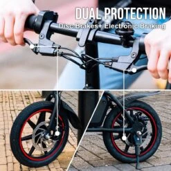 Windgoo B20 V3 - Elektrische Vouwfiets - E Bike - 250W 7.8Ah Batterij - APP IOS Android - 14 Inch - 25 KM/H - Zwart -Fietswereld Verkoop 1200x1200 47