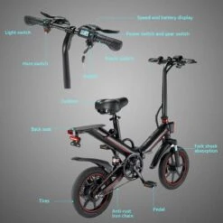 OUXI - V5 - 16 Inch - Elektrische Fiets - E Bike - Elektrische Vouwfiets - APP IOS/ Android - 500W Motor - 15Ah Lithuim Ion Batterij - Zwart 25 OUXI - V5 - 16 Inch - Elektrische Fiets - E Bike - Elektrische Vouwfiets - APP IOS/ Android - 500W Motor - 15Ah Lithuim Ion Batterij - Zwart -Fietswereld Verkoop 1200x1200 5