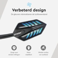 Dyken Fietsspiegel Links - Achteruitkijkspiegel Op Stuur - Fietsspiegel Ebike - Fiets Spiegel -Fietswereld Verkoop 1200x1200 517