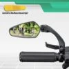 Merkloos Fietsspiegel + Reflectiestrip - Links - E-bike - Verstelbaar 360 Graden - Zwart -Fietswereld Verkoop 1200x1200 559