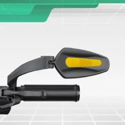 Merkloos Fietsspiegel + Reflectiestrip - Links - E-bike - Verstelbaar 360 Graden - Zwart -Fietswereld Verkoop 1200x1200 562