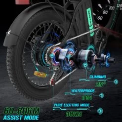 HITWAY Elektrische Fiets - E-Bike - 20 Inch Fatbike - 250 W- Shimano 7 Versnellingen -Fietswereld Verkoop 1200x1200 58