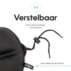 Dyken Zadelhoes Fiets Gel - Zadeldek - Universele Fietszadelhoes - Brede Zadels - Zwart 18 Dyken Zadelhoes Fiets Gel - Zadeldek - Universele Fietszadelhoes - Brede Zadels - Zwart -Fietswereld Verkoop 1200x1200 645